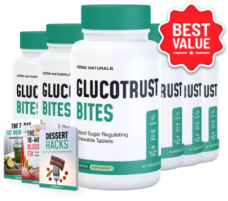 Glucotrust Bites 6 Bottles